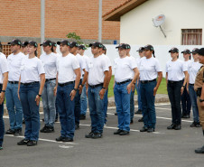 Alunos Soldados da Polícia Militar no curso do BPEC. 24-02-14.