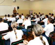 Alunos Soldados da Polícia Militar no curso do BPEC. 24-02-14.