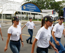 Alunos Soldados da Polícia Militar no curso do BPEC. 24-02-14.