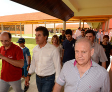 Governador visitou obras do Centro Estadual de Educação Profissional do Sudoeste e do Colégio Estadual Eduardo Virmond Suplicy. 14/03/2014. 