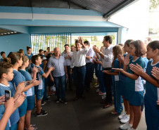 Governador visitou obras do Centro Estadual de Educação Profissional do Sudoeste e do Colégio Estadual Eduardo Virmond Suplicy. 14/03/2014. 