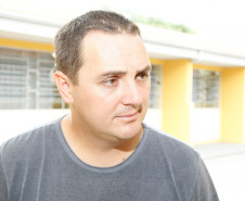 Colégio Estadual Alberto de Carvalho em Prudentópolis, na foto o Diretor Marcelo Fabricio. 14-03-14.