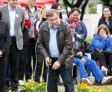Entrega de quadra de golf 7 no complexo de Esportes do Tarumã. 16-04-14.