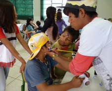 Escola Estadual Indígena Araju Porá e o Colégio Estadual Indígena Kuaa Mbo'e ambos em Diamante do Oeste realizaram Semana Cultural Indígena em parceria.