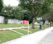 Obras de ampliação no Colegio Estadual Loureiro Fernandes. 06-05-14.  