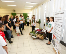 Colégio Estadual Olindamir Merlin Claudino, professora Giovana Aparecida Pereira Bento realiza projeto "Vermicompostagem: raspas e restos fazem a diferença”. 08-05-14.  