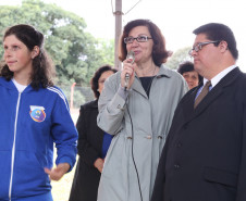Ainda na região, Schmidt e Arns também participaram da inauguração dos novos espaços da Escola de Educação Básica na Modalidade Especial Zilda Arns, no município de Pato Branco. A instituição foi ampliada com oito novas salas de aula e dois banheiros.