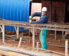 Centro Estadual de Educação Profissional Pedro Boaretto Neto, em Cascavel, poderá atender até 3,7 mil alunos após conclusão de obra. 27-05-14.
