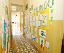 Exposição sobre a Copa do Mundo 2014 no Colegio Estadual Dom Pedro II. 05-06-14.  