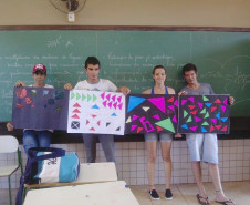 Temas diferenciados com cultura oriental e indígena tornam aulas de Arte mais dinâmicas e contribuem para formação cultural de alunos.