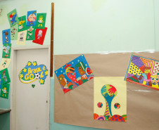 Colégio Estadual Senador Manoel Alencar Guimarães, exposição com o tema da Copa do Mundo 2014 no Brasil. 11-06-14.