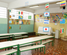 Colégio Estadual Senador Manoel Alencar Guimarães, exposição com o tema da Copa do Mundo 2014 no Brasil. 11-06-14.