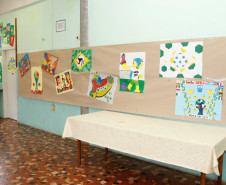 Colégio Estadual Senador Manoel Alencar Guimarães, exposição com o tema da Copa do Mundo 2014 no Brasil. 11-06-14.