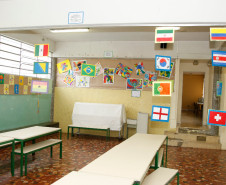 Colégio Estadual Senador Manoel Alencar Guimarães, exposição com o tema da Copa do Mundo 2014 no Brasil. 11-06-14.