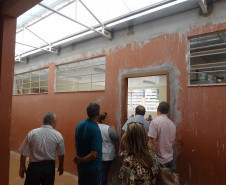 O governo está construindo novas salas de aula para a Escola Estadual do Campo Professor Jaelson Biácio, no distrito de Piquirivaí, município de Campo Mourão
