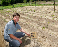 Cidade de Rio Negro, Colégio Agrícola Lysimaco Ferreira da Costa, na foto o aluno Rodolfo Liebl. 09-10-14.
