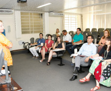 Palestra no auditório da SEED com Tânia Pasqualini, consultora do Ministério da Educação (MEC). 30-10-14.