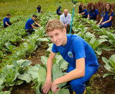Jonas Zils ,aluno do Colégio Agrícola da Lapa. 06/11/2014.  