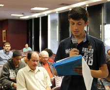 Caravana da Cidadania trouxe 34 alunos e professores da rede estadual para conhecer o Ministério Público e as sedes do Executivo, Legislativo e Judiciário.