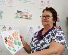 Em uma década, o Programa Paraná Alfabetizado já atendeu mais de 500 mil pessoas no estado, com 15 anos ou mais que não eram alfabetizadas. Na foto a aluna Orlanda Gonçalves. 24-11-14.  