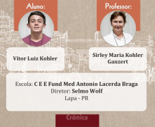Paraná conta com três vencedores em Olimpíada de Língua Portuguesa: Escrevendo o Futuro. Ao todo, mais de 170 mil textos concorreram em quatro categorias.