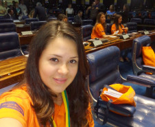Jovem senadora do Paraná, Maria Cristiane Andrade.