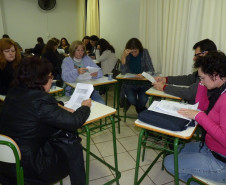 Turma de alunos da EJA