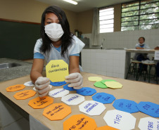 Atividade proporcionou aos alunos oportunidade de realizarem pesquisas e orientarem visitantes sobre o combate a epidemias.