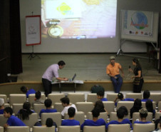 Foram exibidos 30 produções audiovisuais para cerca de 300 pessoas, entre alunos e professores durante a Mostra Ciranda de Vídeos Socioambientais.