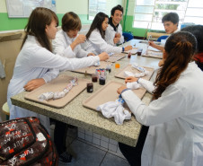 Os estudantes do curso técnico em Química do Colégio Estadual Francisco Carneiro Martins, em Guarapuava, na região Centro-Sul, arrecadaram 980 quilos de alimentos, roupas, sapatos e cobertores para entidades filantrópicas da região. A coleta foi feita na 2° Semana de Química e contou com a participação de alunos, professores, funcionários e comunidade.