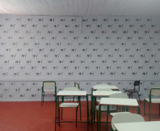 O prédio que abriga o Colégio Estadual Irma Rodrigues da Cruz, do município de Diamante do Sul, está passando por uma grande transformação no visual, graças ao empenho dos alunos da disciplina de Arte Contemporânea.