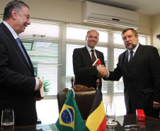Cônsul-geral e cônsul honorário do Reino da Bélgica fazem visita de cortesia na Secretaria de Educação.