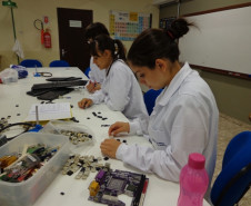 Os estudantes do curso técnico em Meio Ambiente do Centro Estadual de Educação Profissional (CEEP) Pedro Boaretto Neto, em Cascavel, no Oeste do Estado, já arrecadaram mais de oito toneladas de lixo eletrônico desde 2007. 