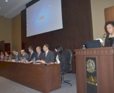 Representantes da Ordem dos Advogados do Brasil (OAB), Ministério Público (MP), Secretaria da Educação do Paraná (SEED) e pesquisadores iniciaram, na quinta-feira (15), a campanha de conscientização contra a violência de gênero. O Seminário Regional Violência de Gênero: Desafios para o campo dos Direitos Humanos foi realizado na sede da OAB-PR, em Curitiba. A superintendente da Educação, Fabiana Campos, representou a SEED no seminário.