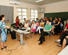 As atividades da Semana Pedagógica começaram nesta segunda-feira (22) em todo o Paraná, com a participação de cerca de 100 mil profissionais das 2,1 mil unidades da rede estadual de ensino. As programações regionais foram organizadas pelos 32 Núcleos de Educação, com suporte das equipes pedagógicas da Secretaria Estadual. Colégio Estadual Rio Branco.