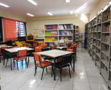O Colégio Estadual Pedro Américo, em Serranópolis do Iguaçu, região Oeste do Estado, inovou ao tornar a biblioteca um espaço para lazer e cultura aberto a toda a comunidade