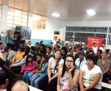 Estudantes, pais, professores e diretores definem obras prioritárias em mil escolas. Audiência Colégio Estadual Vila Industrial, Laranjeiras do Sul.
 