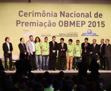 Medalhistas de ouro participaram de cerimônia no Rio de Janeiro, com presença do Ministro da Educação.