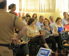 Patrulha Escolar realiza reunião técnica em Pinhais