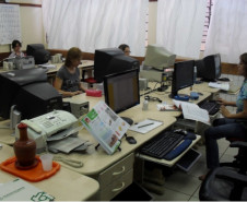 Sala do CAP - Centro de Apoio Pedagógico as pessoas com deficiência visual de Maringá