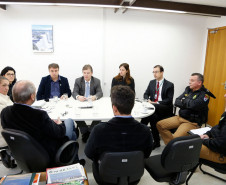 Reunião de trabalho entre a Secretaria da Educação e Secretaria da Segurança Pública e Administração Penitenciária.