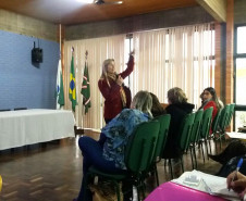 Formação do Caminhos Pedagógicos em Foco realizada com com técnicos dos Núcleos Regionais de Educação em Curitiba, em agosto.