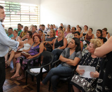 Ação pretende ampliar diálogo entre Secretaria e conhecer realidade das escolas públicas da Capital. Foto do Colégio Estadual São Pedro Apóstolo.