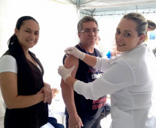 Estudantes do curso técnico em Enfermagem do Colégio Estadual Campo Sales, em Campina Grande do Sul (Região Metropolitana de Curitiba), participam da segunda edição da Semana de Saúde do Trabalhador do Sistema Penitenciário no Complexo Penitenciário de Piraquara, também na região metropolitana.