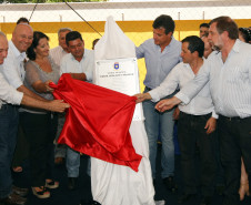O governador Beto Richa abriu o ano letivo da rede pública estadual, nesta quarta-feira (8), com a inauguração de uma escola de ensino integral no município de Nova Santa Bárbara, no Norte do Estado. Foto: AENoticia