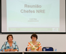 Os chefes dos 32 Núcleos Regionais de Educação (NREs) participam nesta segunda-feira (29) e terça-feira (30), em Curitiba, da primeira reunião do ano promovida pela Secretaria de Estado da Educação para debater questões pontuais de cada regional. As reuniões fazem parte de encontros periódicos entre os representantes da Secretaria para discutir questões técnicas, financeiras e pedagógicas para o bom início do ano letivo.