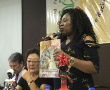 Coordenadora da Educação das Relações da Diversidade Etnicorracial da Secretaria da Educação, Edna Aparecida Coqueiro.