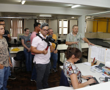 Secretaria Estadual de Educação do Paraná; Gurpo de funcionários da prefeitura municipal de Ceará Mirin do estado do Rio Grande do Norte visitam o Departamento de Políticas Tecnológica (DPTE). 20-03-18. Foto: Hedeson Alves
