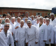 O governador Beto Richa com alunos do curso técnico em Nutrição e Dietética .Curitiba,29/03/2018Foto: Orlando Kissner / ANPr