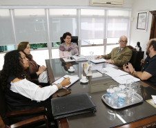 Secretaria Estadual de Educação do Paraná; Reunião no gabinete da secretária Ana Seres Trento Comin sobre o Plano Nacional Curricular da Educação Base. 02-04-18. Foto: Hedeson Alves